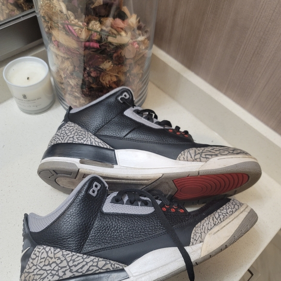 Nike Air Jordan 3 Retro OG Black Cement Size 15 Men's - Picture 6 of 9